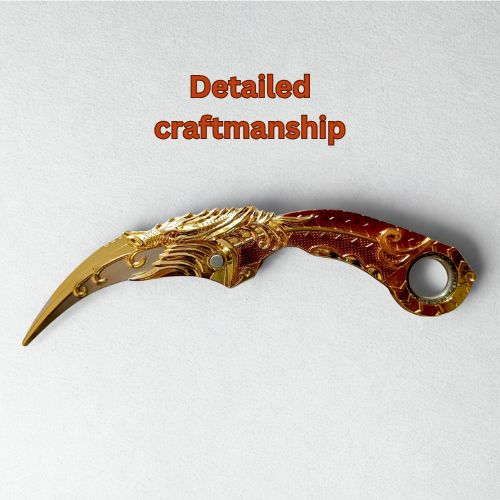 Karambit knife - foldable, safe, anime collectible - 23cms