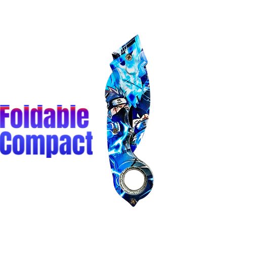 Foldable Karambit knife with graphics imprint