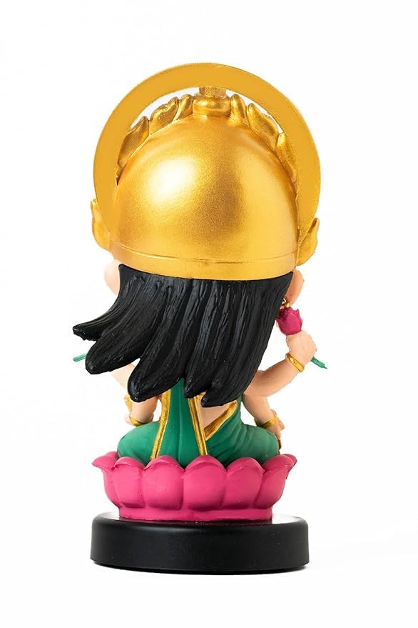 Goddess Laxmi ji Bobblehead for Car Dashboard, Office Table,Home Decor