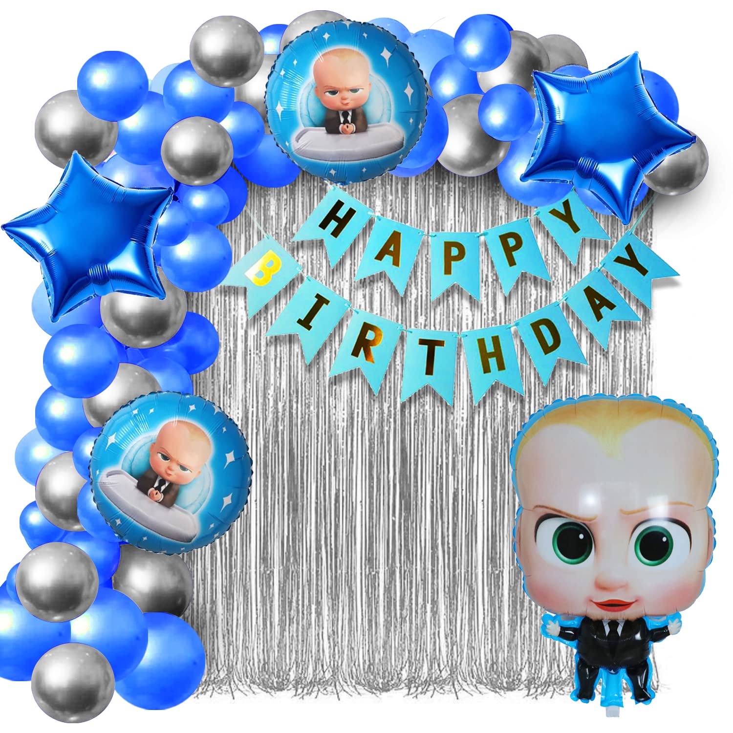 Boss Baby Theme Decorations -Set of 38Pcs