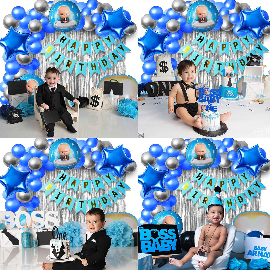 Boss Baby Theme Decorations -Set of 38Pcs