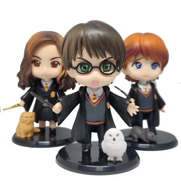 Harry Potter and friends with wand Action Figure Set of 3